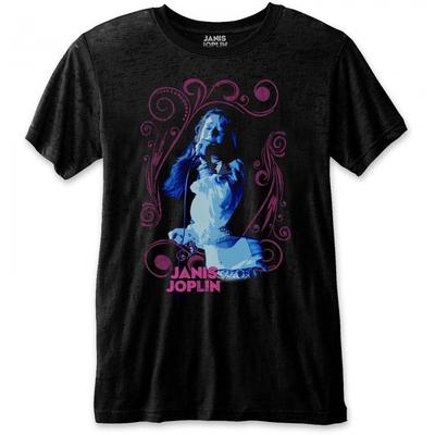 Футболка унисекс с цветочной рамкой для взрослых Janis Joplin