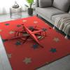 Compass Design Area Rugs Retro Nautical Style Star Map Pattern for Modern Living Room Home Decor