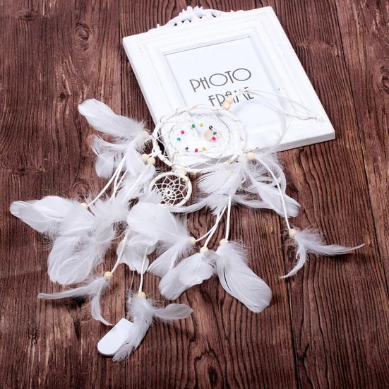 Ловец снов из перьев, довольно красочный подвесной декор, Ловец снов ручной работы для дома, спальни, подарок