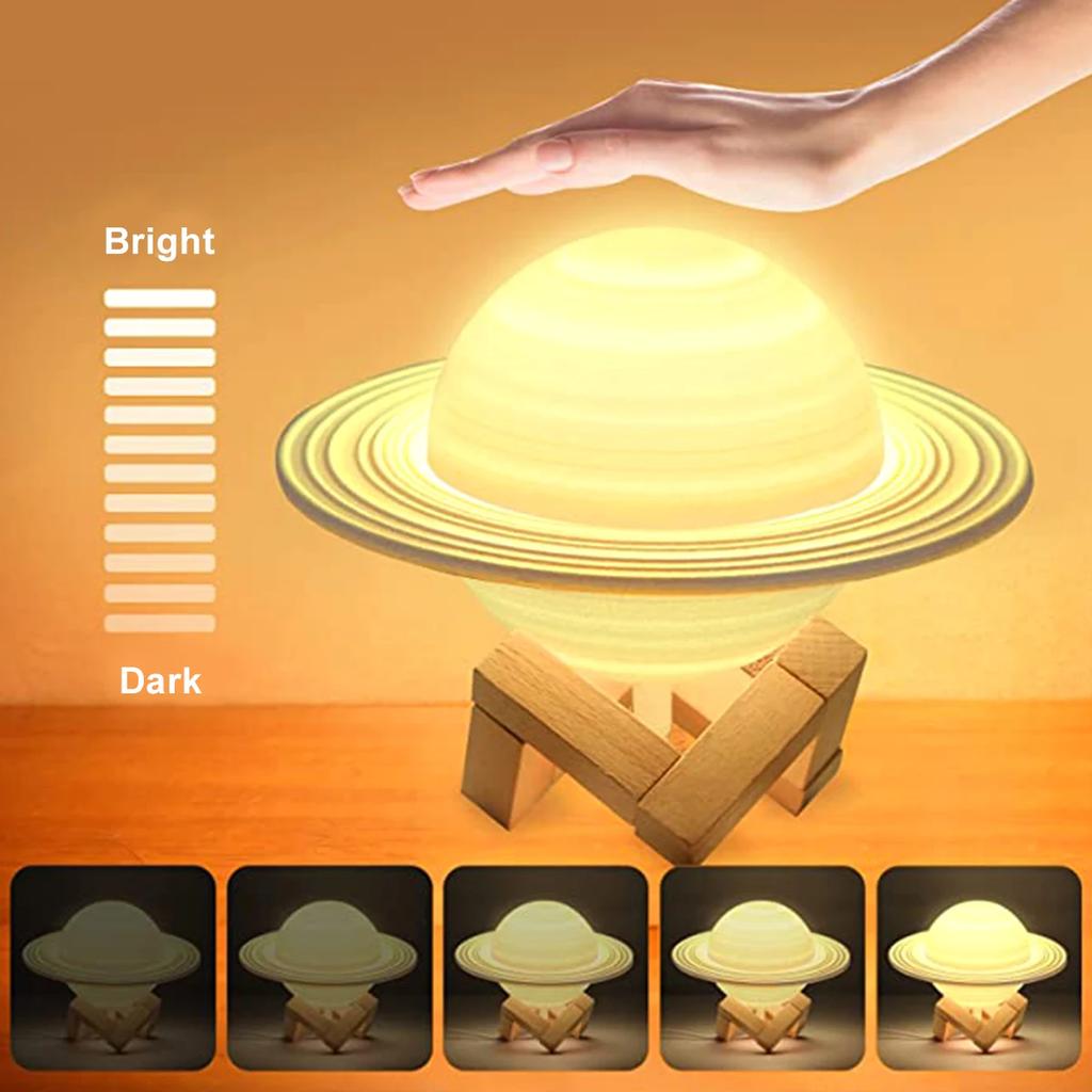 Planet DIY Night Light Living Room Bedroom Desktop Decoration Table Lamps Children's Room Home Deco Gift Led Night Lamp