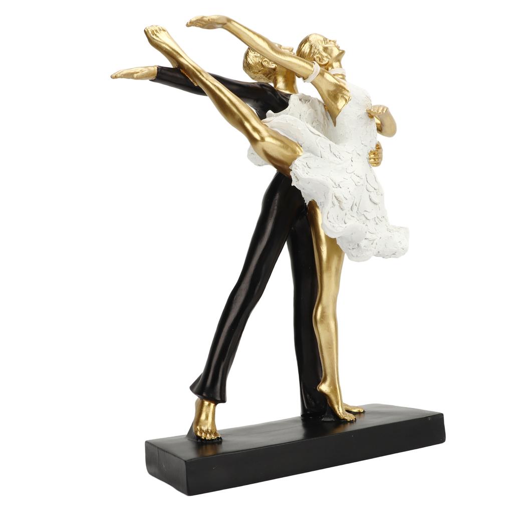 Романтическая пара танцует скульптура украшение смола элегантная пара балерина статуэтка статуэтка