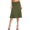 2025 Ruffled Casual Midi Skirt Women Teen Girls Pleated A-Line Daily Commute Dating