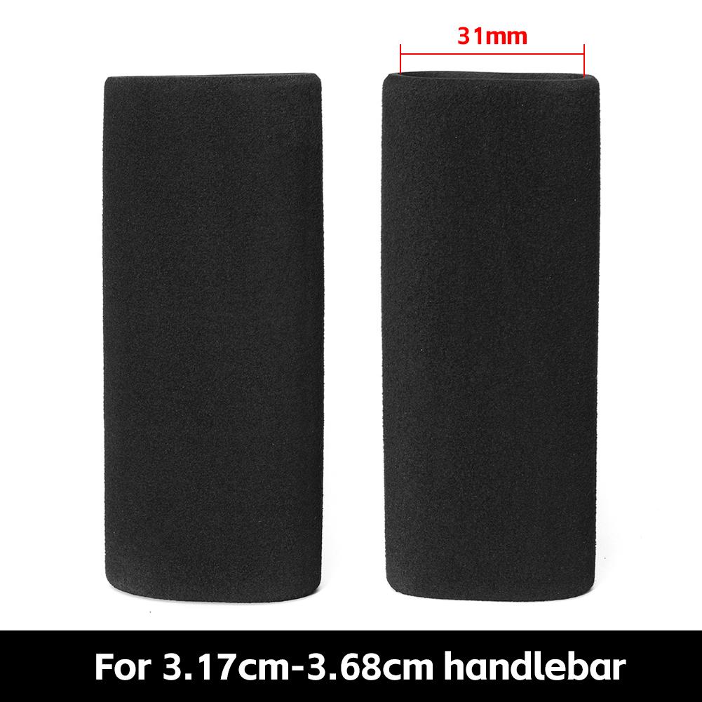 Новые 2 шт. Черные мотоциклетные накладки на ручки, нескользящие, из пеноматериала, антивибрационные, комфортные накладки на ручки руля для мотоциклетных аксессуаров BMW