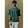 H M Oversized FiT CoTTon T sHirT Dark Green