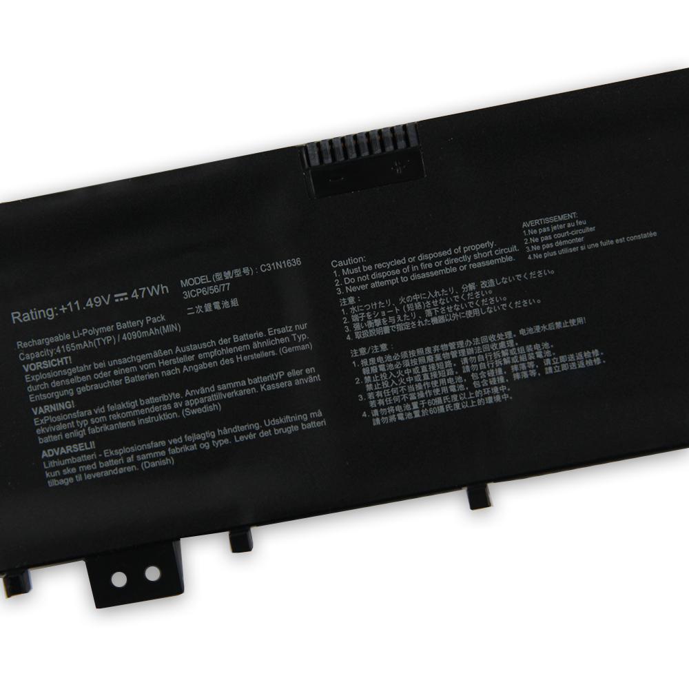 НОВЫЙ Сменный Аккумулятор Для ASUS VivoBook Pro15 N580 N580GD N580VD N580VN X580 X580GD C31N1636 Аккумулятор для Ноутбука 4165 мАч