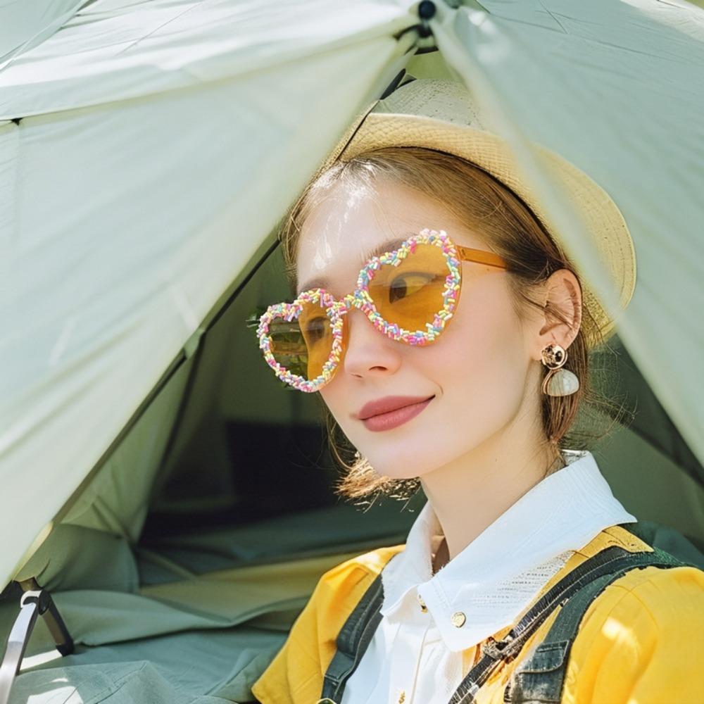 Heart Shape Love Heart Sunglasses Luxury Punk Sunglasses Trendy Vintage Sunglasses Party Eyewear