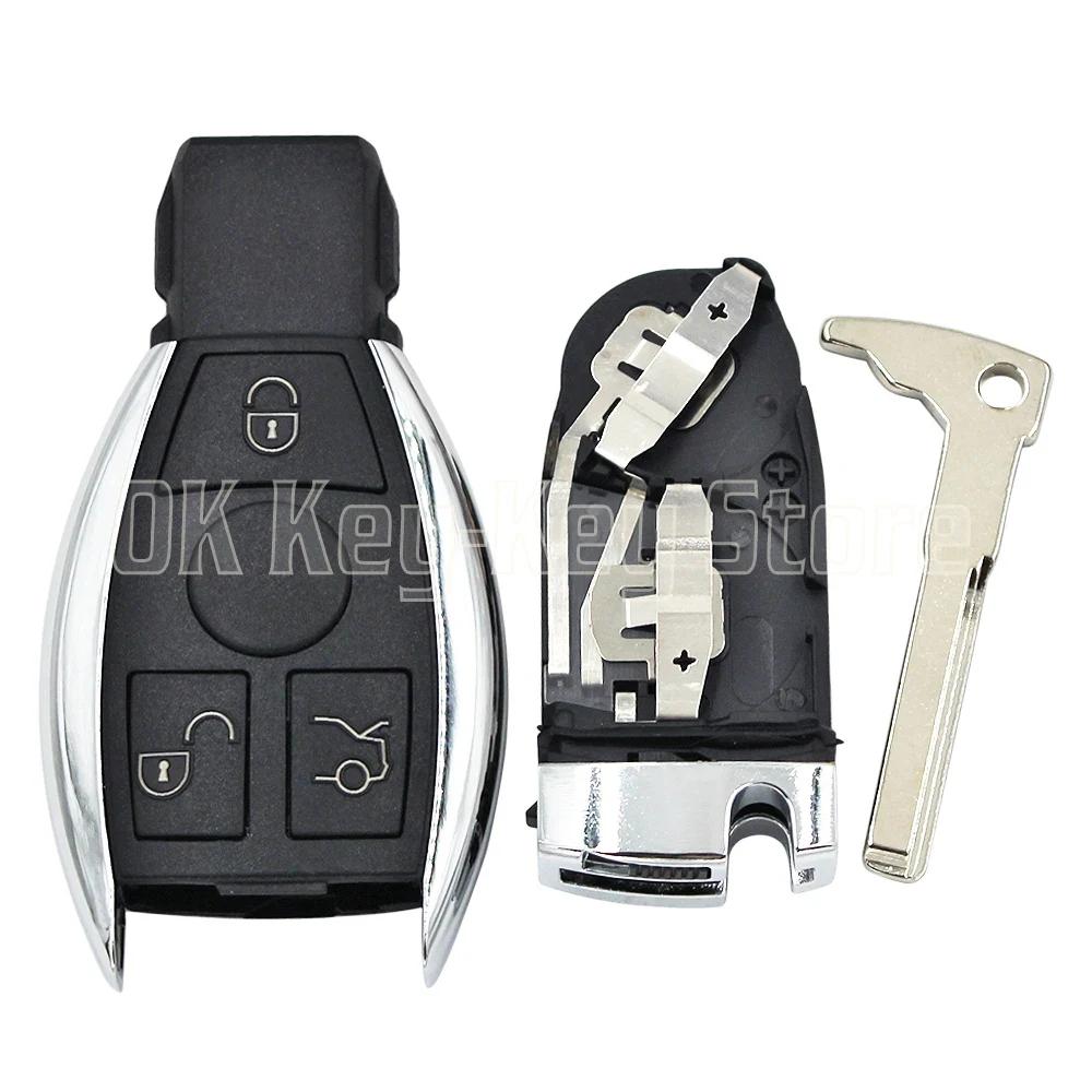 Модифицированный корпус умного ключа с 3/4 кнопками для Mercedes Benz W211 A C E G S R SL ML GML CL GL CLS CLA CLK SLK GLK с держателем для батареи TB7