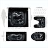 Halloween Pumpkin Ghost Skeleton Polyester Shower Curtain Bathroom Curtain Easy Install Durable Fade Resistant Customized Modern