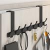 No-Trace Over-the-Door Hook Rack for Coats, Hats, and Clothes Storage Organizer