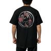 Edoten Super Textile Retro Black Size L T-Shirt, 7.4 Oz. Heavyweight, Print, Goldfish, (Back Print),