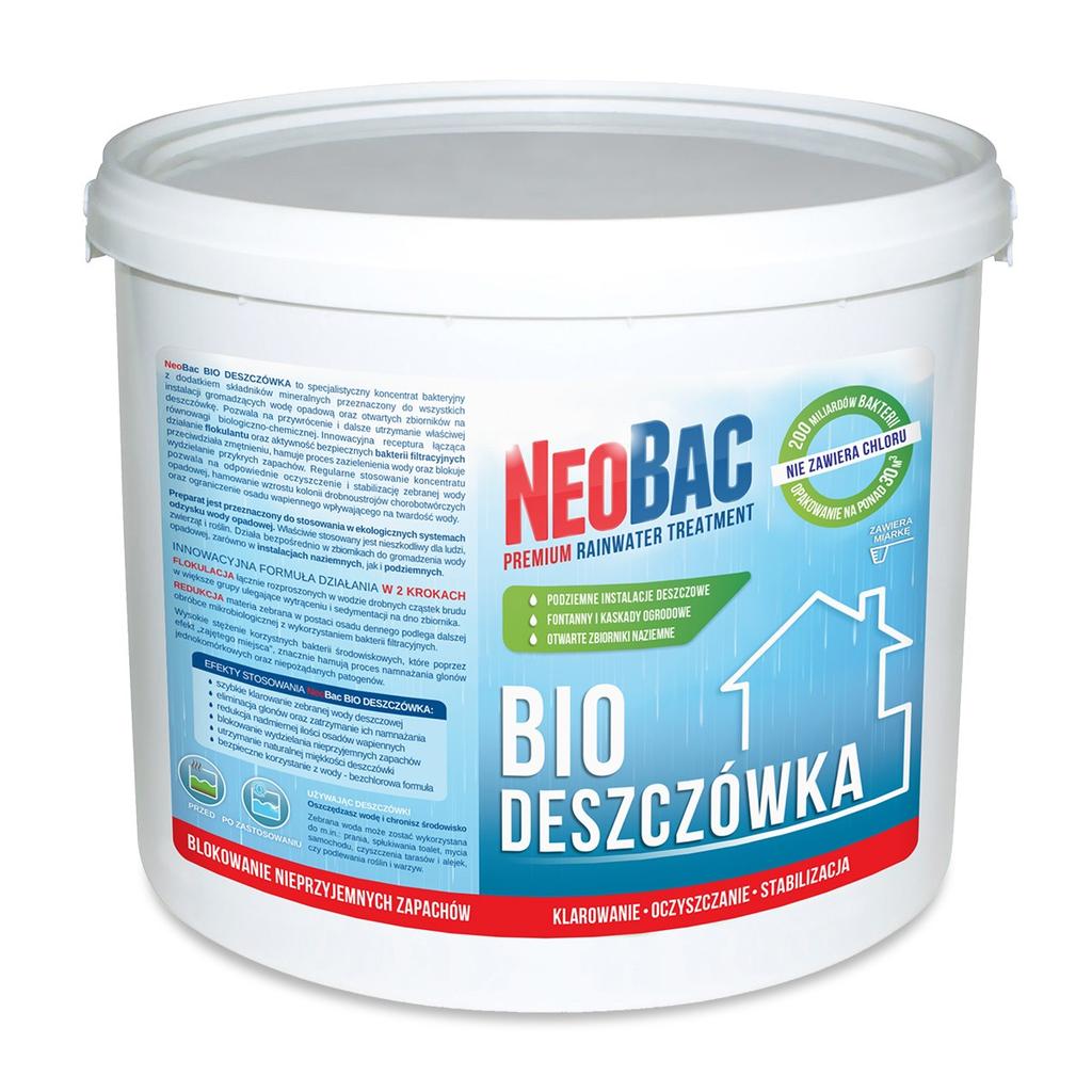 Neobac Bio Deszczówka Do Oczyszczania Wody Deszczowej 5Kg