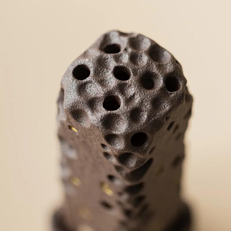Держатель для благовоний Zen Stick Innse с крышкой, керамический, ретро, для ароматерапии, для дома, комнатного чаепития, настольный, декор для медитации, подарок