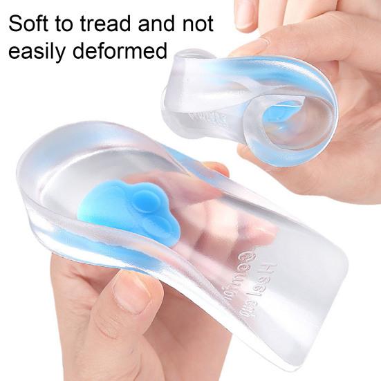 1 пара гелевых подпяточников, очень мягкие, износостойкие, амортизирующие, удобные клиновидные вставки для обуви, гелевые чашечки для пяток