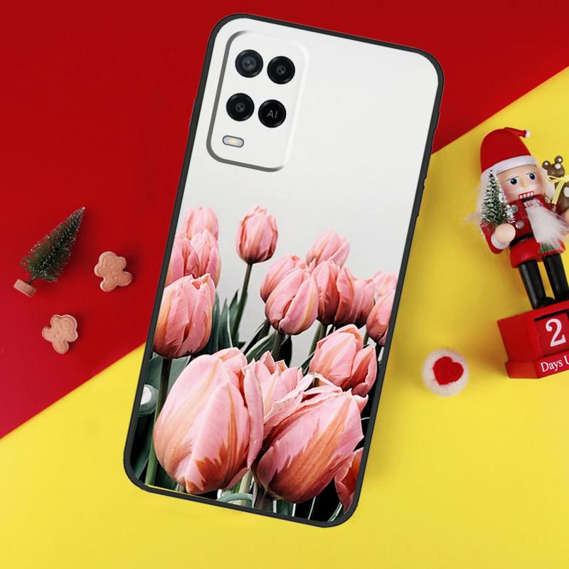 Tulip Flower Colorful Case For Oppo A5 A6 Pro A15 A57 A17 A54 A74 A94 A76 A16 A96 A40 A60 A80 A18 A38 A58 A78 A98
