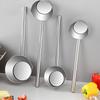 ZISIZ 201 Stainless Steel Long Handle Soup Ladle with Spout