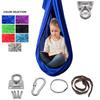 Kids Adult Cotton Outdoor Indoor Swing Ham-mock For Cuddle Up To Sensory Child Ther-apy Soft Elastic Par-cel Seat Swing