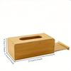 Vintage Bamboo Charcoal Tissue Box Creative Seat Type Roll Storage Paper Holder Tissue Canister Bathroom Facial Napkin Organizer