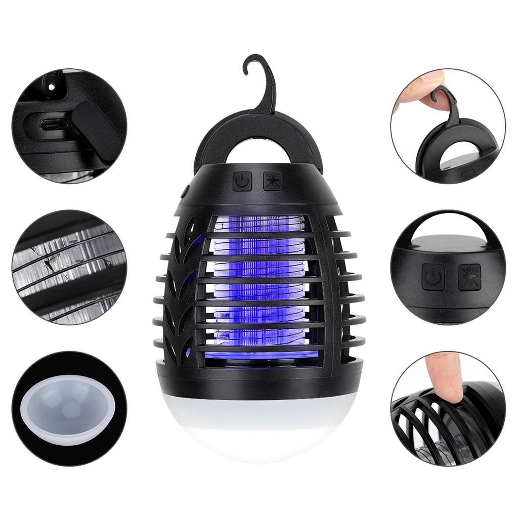 Два в одном светодиодный фиолетовый свет мощный противомоскитный светильник без загрязнения без повреждения дикая уличная мебель