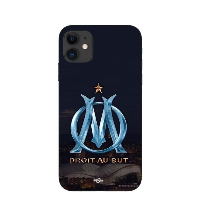 Чехол - Maniacase - Iphone 12 - Лого ОМ синий и золотой - Мягкий - Ежедневная защита