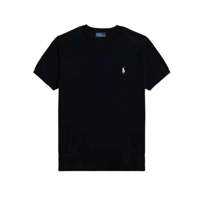 Ralph lauren femme COTTON JERSEY CREWNECK T-SHIRT basique black M