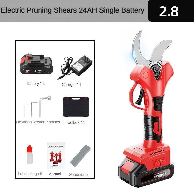 Перезаряжаемые ножницы для обрезки веток, бытовые садовые инструменты для обрезки фруктовых деревьев, портативные электрические секаторы