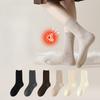 Women's Autumn and Winter Fleece and Wool Socks That Are Not Bulky, Mid-calf Socks for Warmth, Long Calf Pile Socks