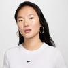 NIKE Spring And Summer Women's Short-Sleeve Round Neck T-Shirt, Sports Casual, Slim-Fit FV5509-100, White