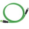 M12 to RJ45 Patch Cord 4Pin Networking Cable for Industrial Ethernet Applications IP67 Waterproof