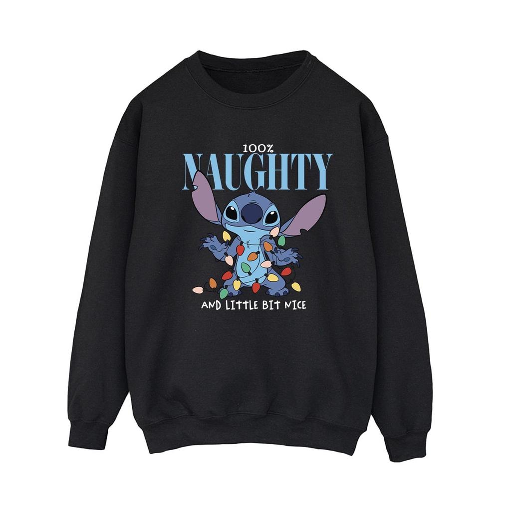 Disney Womens/Ladies Lilo & Stitch Naughty & Nice Sweatshirt