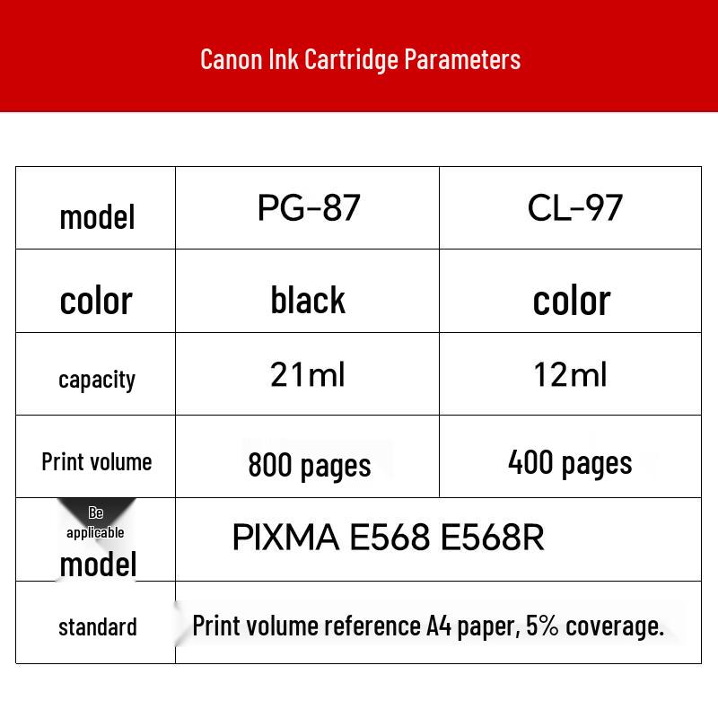 Canon Оригинальный черный картридж PG-87