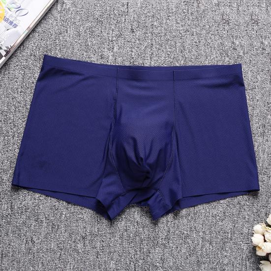 Мужские трусы-боксеры, однотонные, U-образные, дышащие, шорты, эластичные, со средней талией, повседневные, универсальные, повседневная одежда