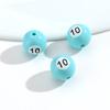 16mm Acrylic Billiard Ball Number Beads, Pool Ball Style Loose Spacer Beads for DIY Bracelet Necklace Jewelry Making Supplies