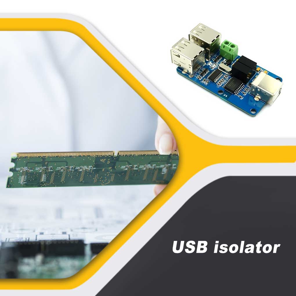 USB-изолятор Твердый АБС-пластик Легкий изоляционный модуль Коррозионная стойкость Плата защиты от перенапряжения Источник питания