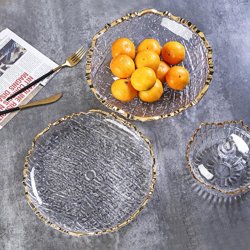 Naijiang Modern Crystal Glass Fruit Bowl