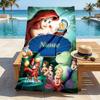 Custom Name Princess Fantasy Stylish Digital Printing Beach Towel Quick‑Drying Absorbent Blanket for Beach Pool Gym Travel