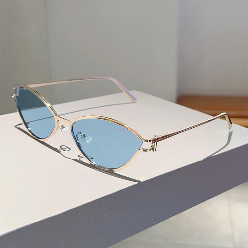 Женские винтажные солнцезащитные очки Новая мода Кошачий глаз Разноцветные Повседневные оттенки Ретро Трендовый Дизайн Роскошного бренда Солнцезащитные очки