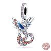 3MM 925 Bracelet 925 Sterling Silver Flower Bird Series Charms Bead For Women Fashion DIY Jewelry Gifts Making