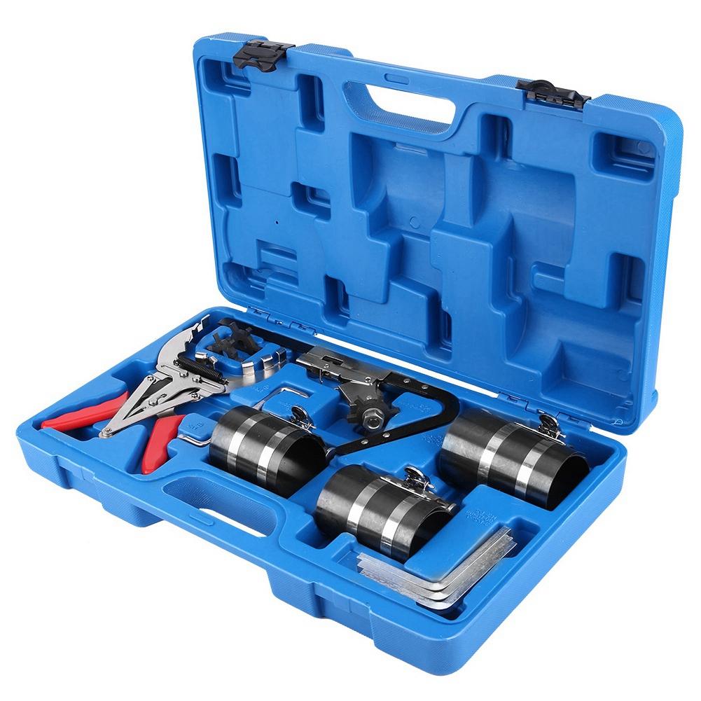 Набор инструментов для обслуживания поршневых колец, храповой механизм для очистки двигателя, расширитель, компрессор