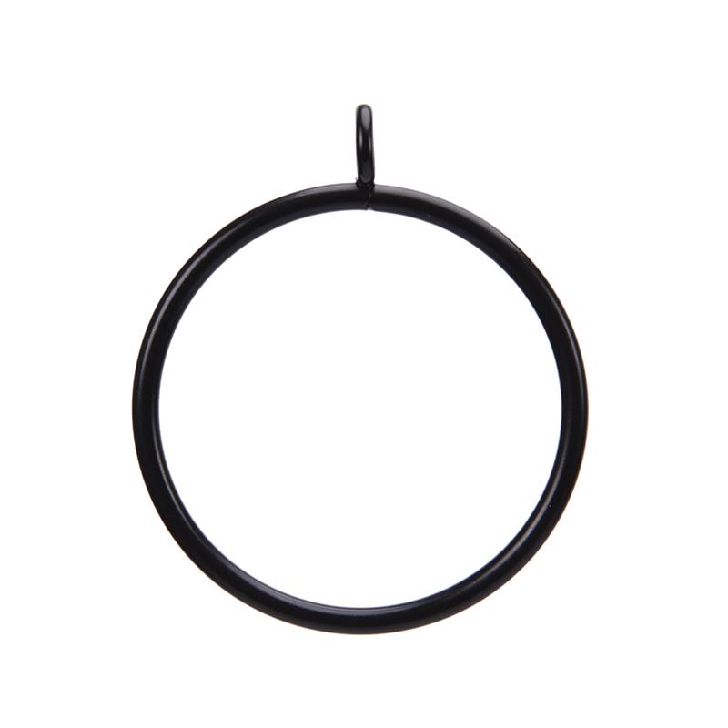 10 шт. черных металлических колец для штор, подвесные кольца для штор и карнизов, 5 размеров