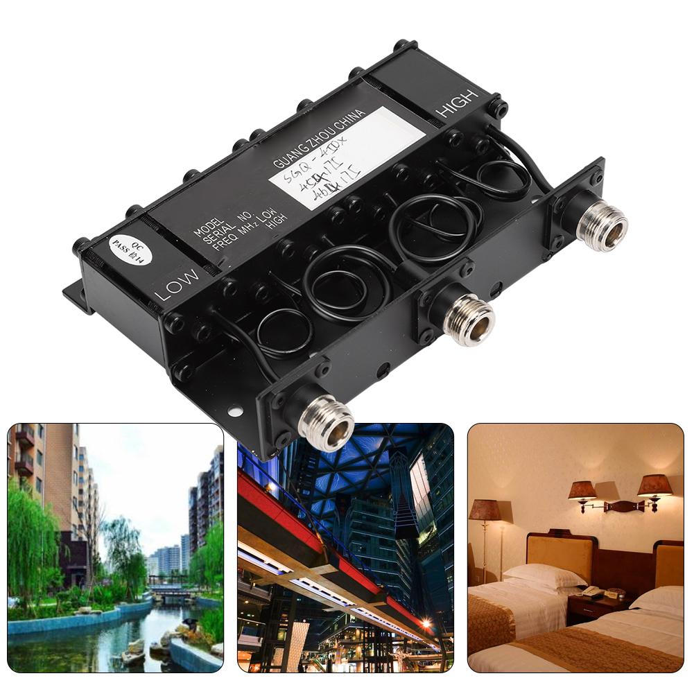 10 Вт УВЧ 6-резонаторный дуплексер TX: 454.175 МГц RX: 464.175МГц Радио Тональный Репитер N Разъем