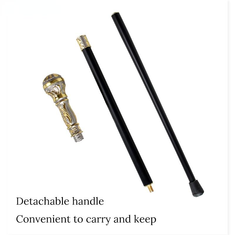 Трость золотого и серебряного цвета, мужская модная трость, женские вечерние трости, элегантная винтажная съемная трость