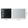 Deli 5-Layer A4 Desktop Drawer Storage Cabinet