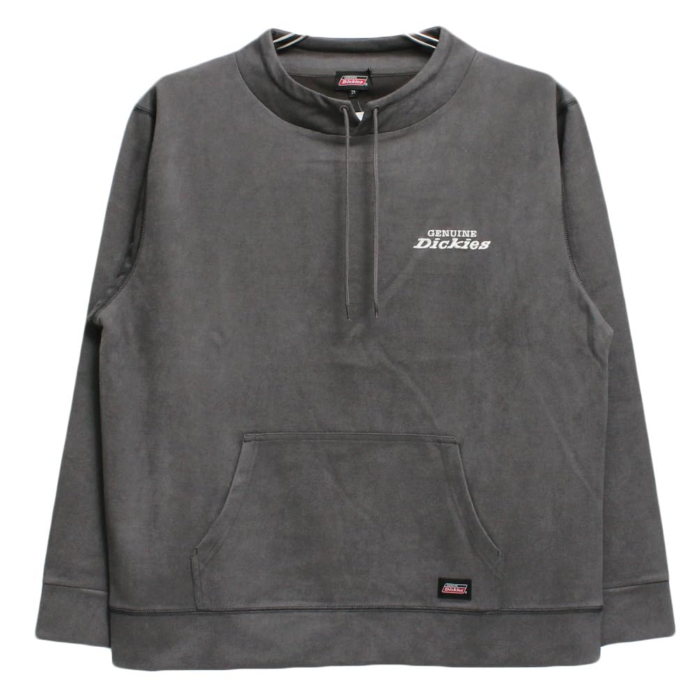 Оригинальная мужская толстовка Dickies большого размера, твил, поли-замша, с воротником-стойкой, пуловер, размер 5XL, Сумикуро (48)