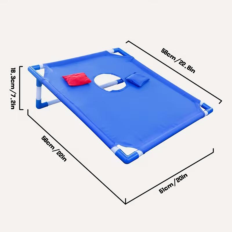 Набор игр для метания мешков с песком на открытом воздухе Портативная игра Corn Hole Складные игры для бросков на заднем дворе Кемпинг Командные виды спорта Подарок для взрослых и детей