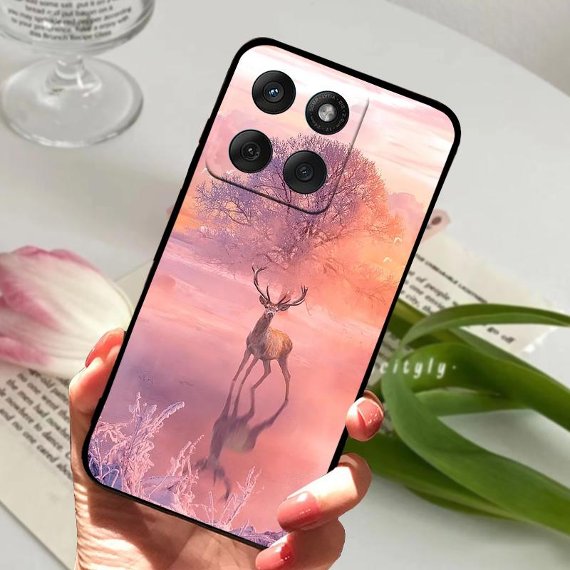 For Motorola Edge 60 Fusion Case Edge60 Fusion Soft Silicone TPU Phone Cover For Moto Edge 50 Fusion 5G Cute Animal Protector