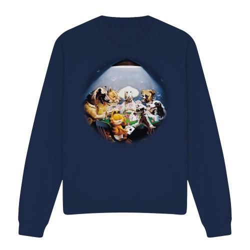 Garfield Unisex Adult Playing With The Big Dogs Sweatshirt