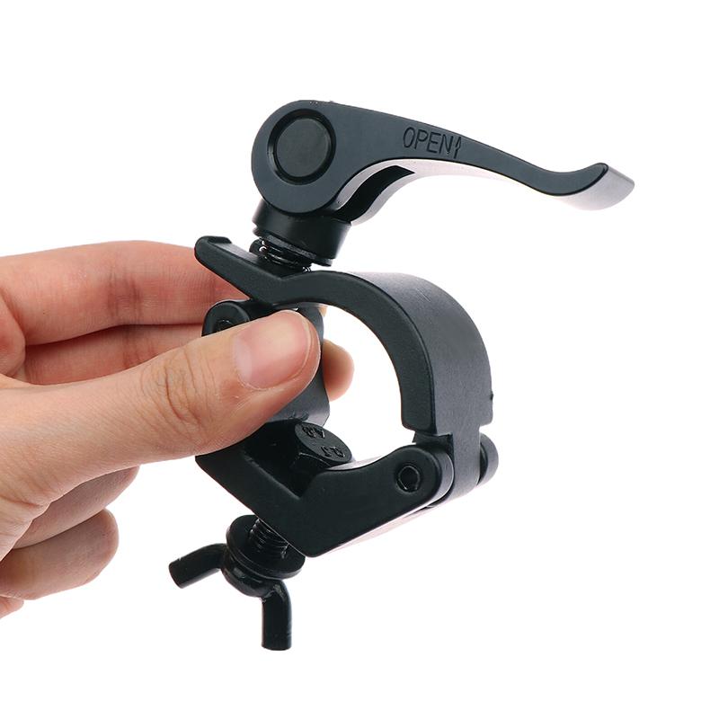 1 шт. алюминиевые ферменные зажимы 28-32 мм трубка O крюк сценический светильник монтажный кронштейн быстрозажимной осветительный зажим