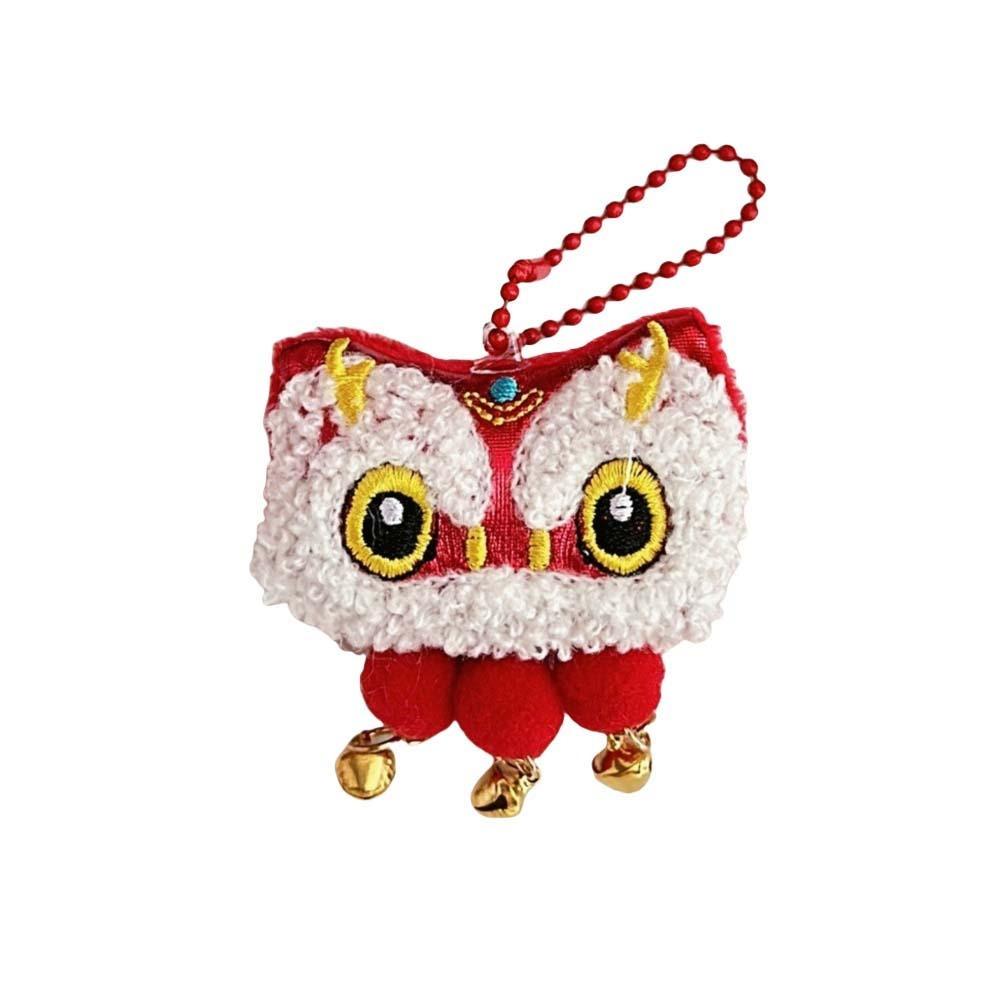 Плюшевые куклы-змеи с кисточками-колокольчиками, Лев Пробуждение, Праздник Весны, Значок, Брошь Львиный Танец, Вечеринка