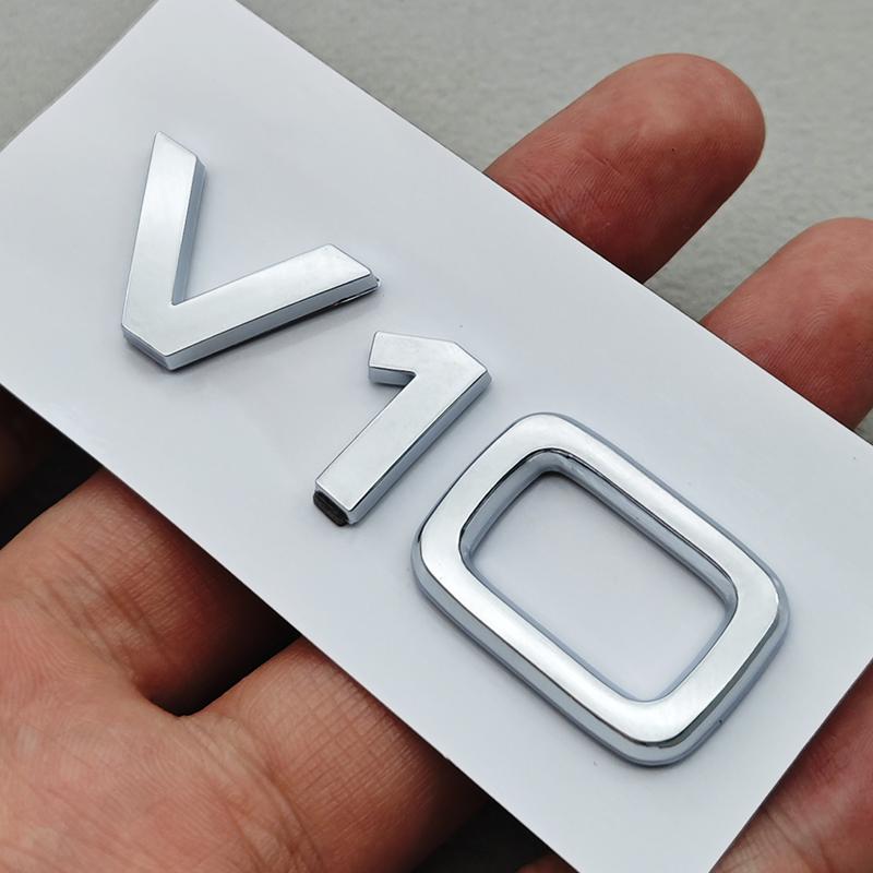 3D ABS Буквы на Автомобиль Задний Значок на Багажник V10 V6T 2.0T Логотип Наклейка Шильдик Для Audi Серии A4 A5 A6 A7 A8 Q/S/RS/SQ Автоаксессуары