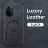 Магнитный ретро кожаный чехол для Xiaomi Poco F3 PocoF3 Беспроводная зарядка Чехол для телефона